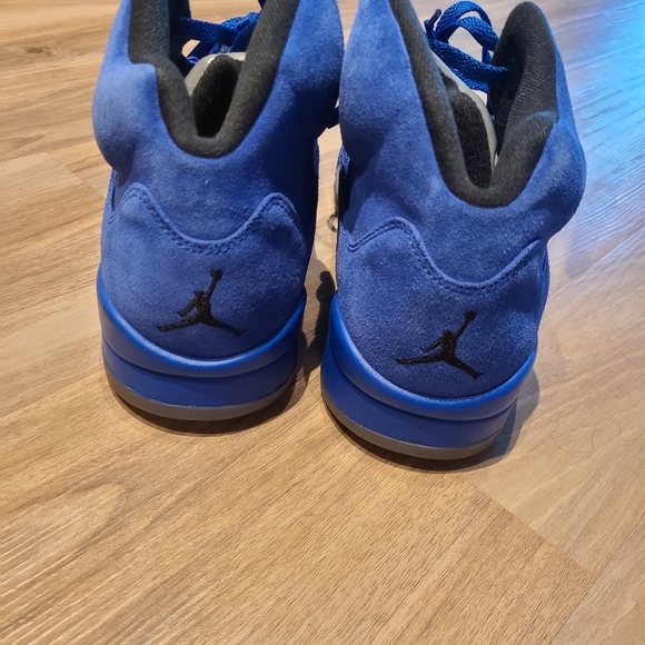 Air Jordan 5 Retro Blue Suede Authentic Size 11.5 - Picture 3 of 8